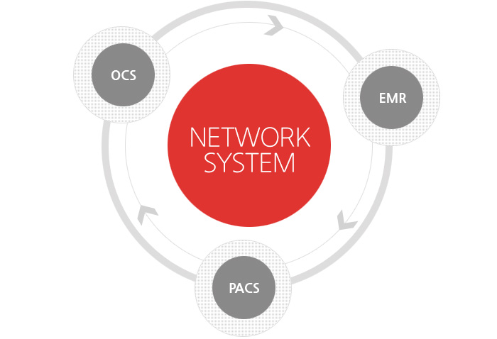 NETWORK SYSTEM : OCS, EMR, PACS System